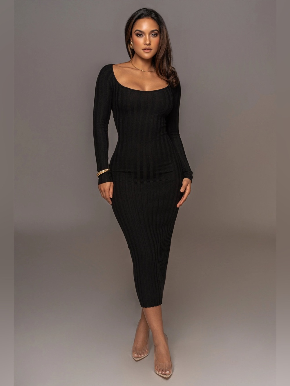 JLUXLABEL Danni ribbed knit maxi dress